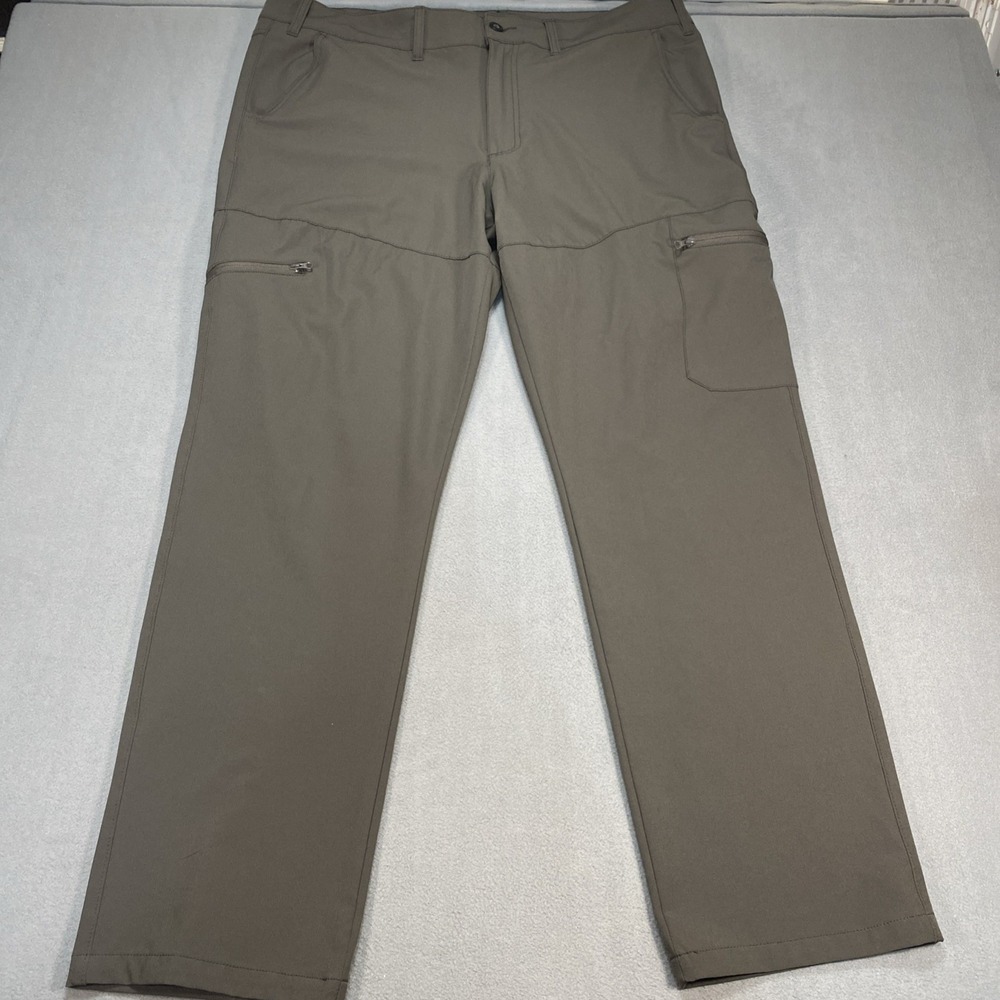 Magellan Outdoors Mens 40x32 Brown Moisture Wicking Pants